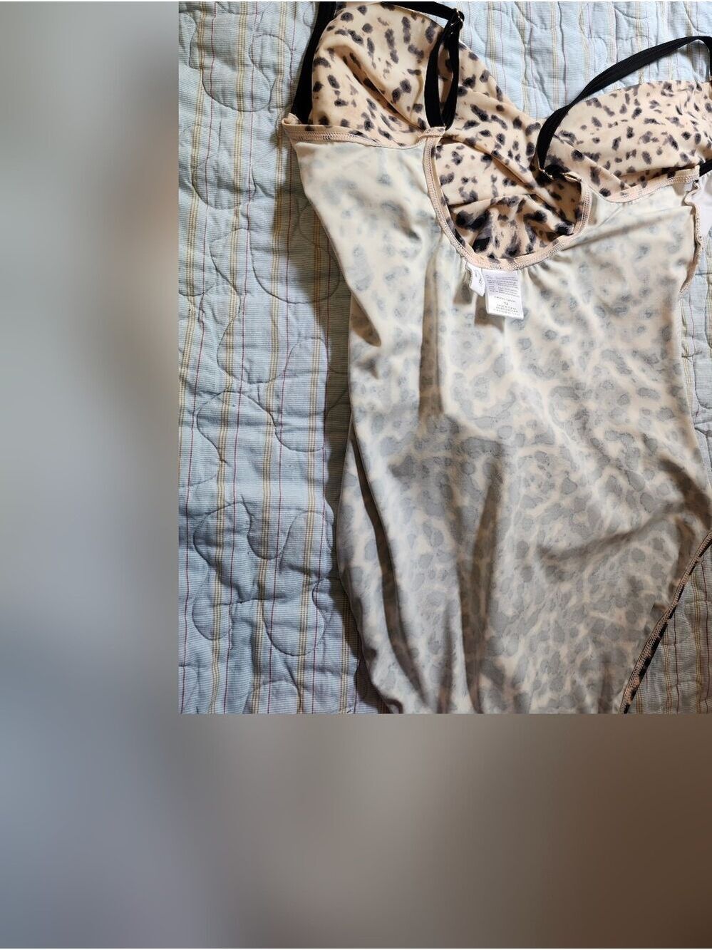 Calvin Klein Neutral Leopard-Print One-Piece Swimsuit - Picture 6 of 7